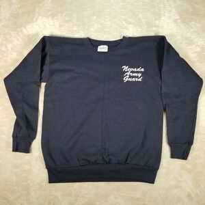 VTG Nevada Army Guard Velva Sheen Crewneck Sweatshirt Sz Lg USA Made Deadstock